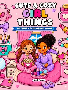💖 GIRL THINGS Coloring & Activity Book — Sparkle, Play, Repeat! ✨